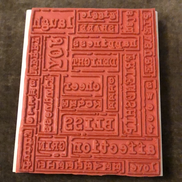 Stampin Up! mounted Word by Word stamp - Picture 2 of 4